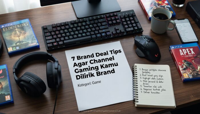 7 Brand Deal Tips Agar Channel Gaming Kamu Dilirik Brand